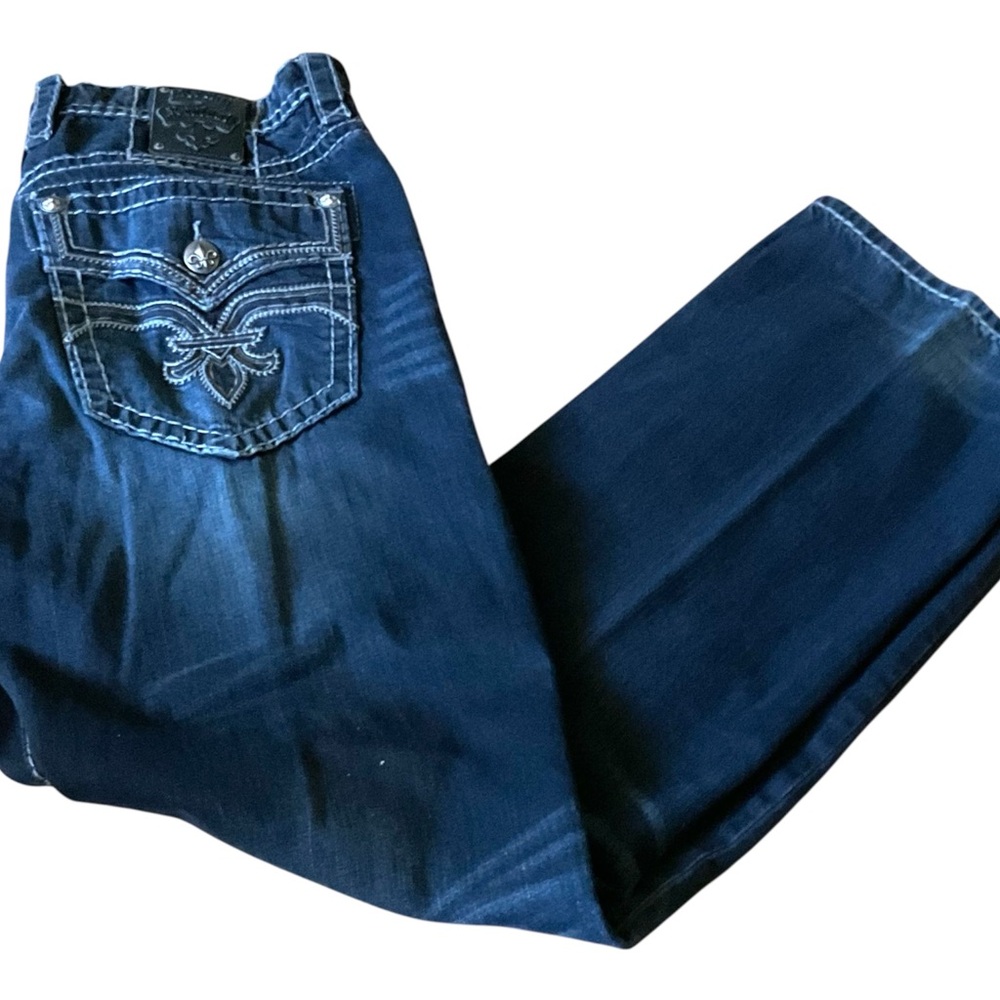 Men’s Rock Revival Marek Relaxed Straight Fit Jeans Size: 36 x 32